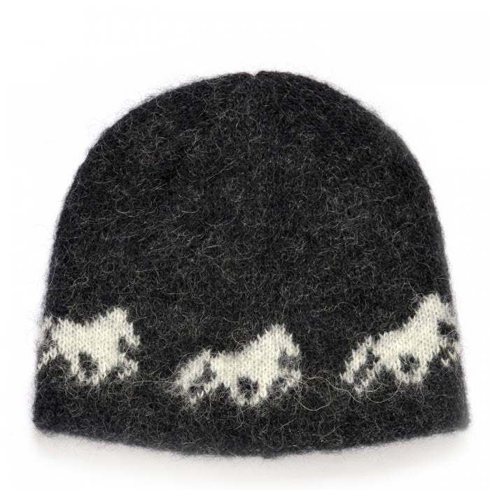 Wool Hat "Fákur" Black - Kidka