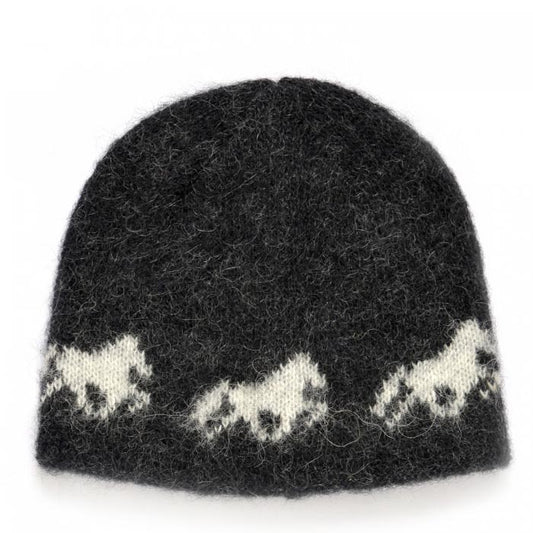 Wool Hat "Fákur" Black - Kidka