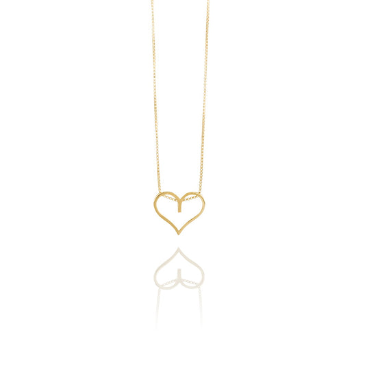 SIGN Necklace Hjarta Classic Gold Heart